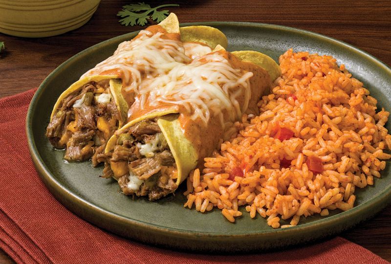 8. El Monterey Signature Beef Enchiladas
