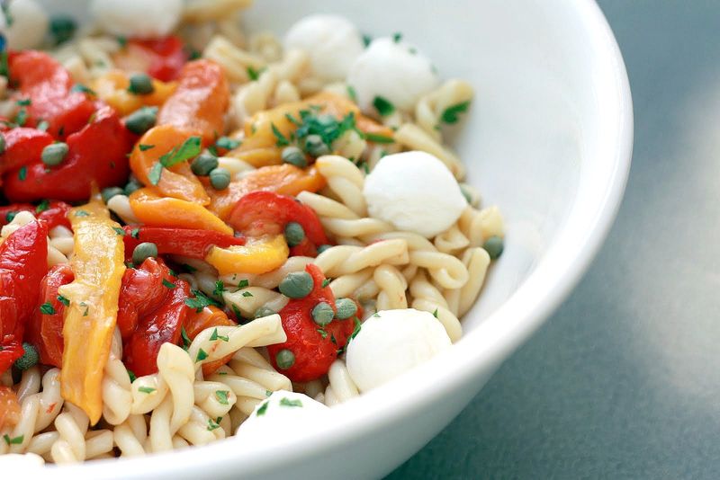 Red Pepper & Mozzarella Pasta Salad