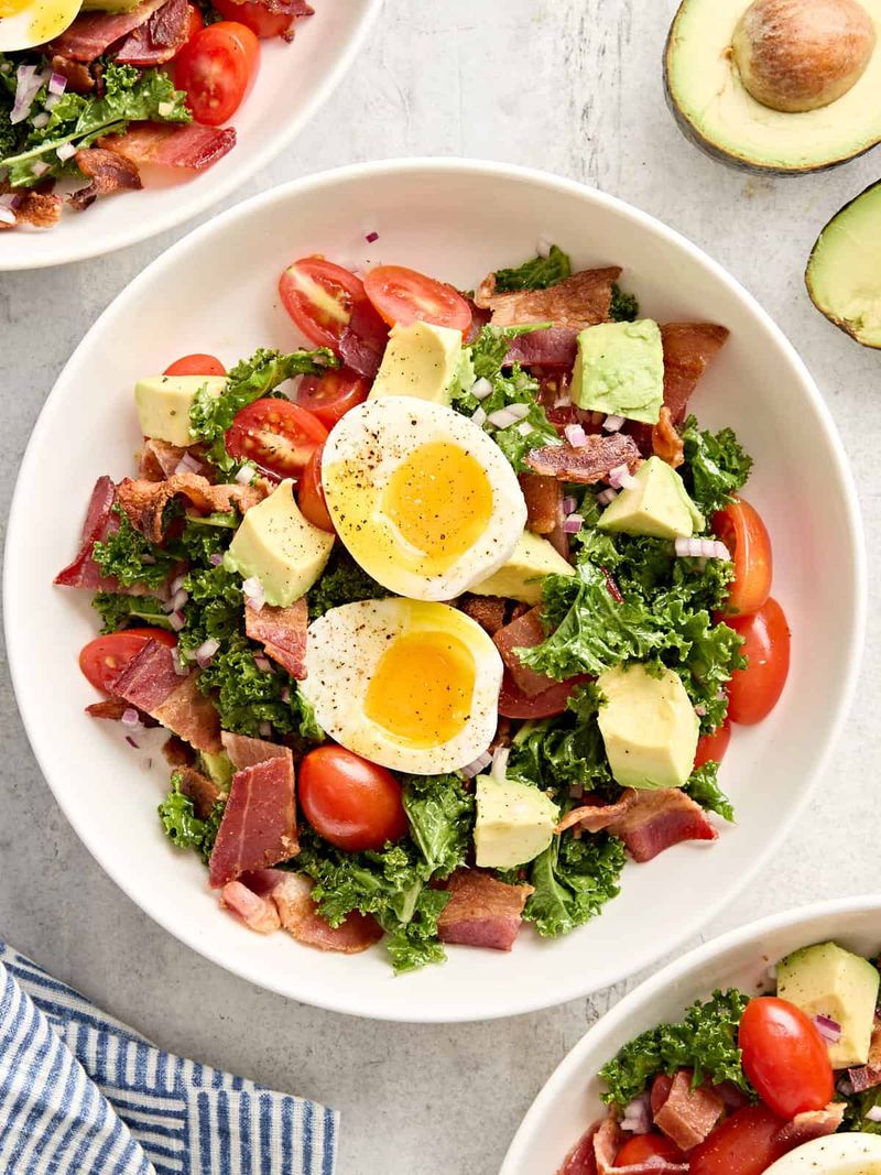 Breakfast Salad With Soft-Boiled Eggs