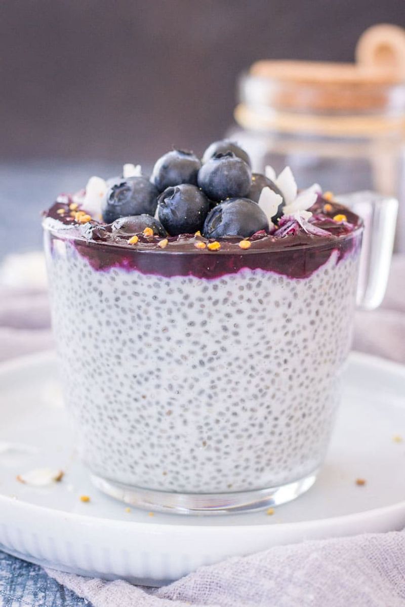 Berry Coconut Chia Pudding