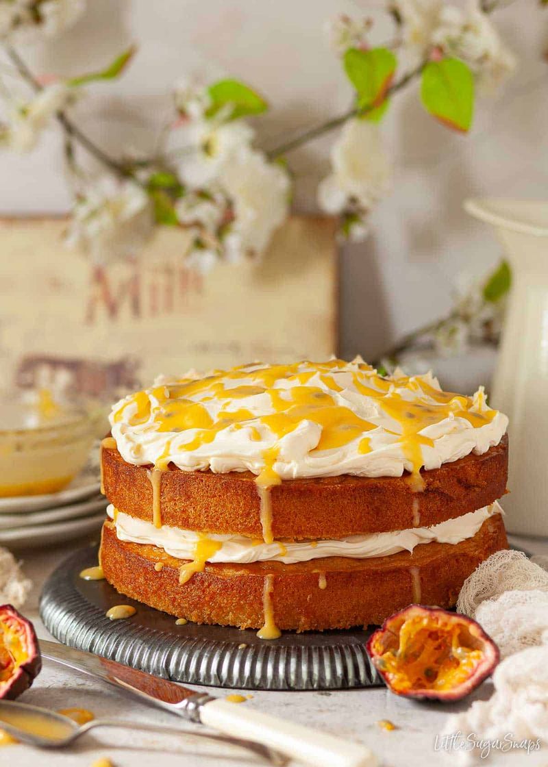 Mango Passionfruit Cake Slices