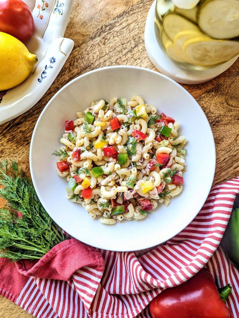 Tuna Pasta Salad With Dill Pickles