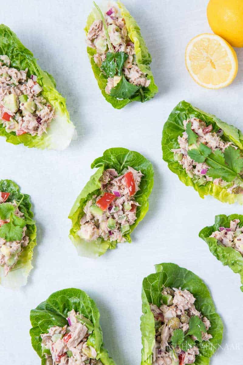 Tuna Salad In Lettuce Cups