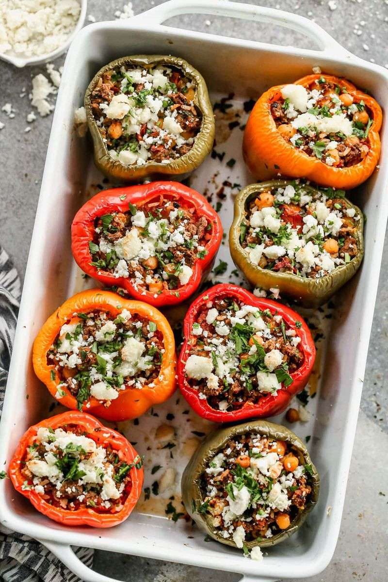 Greek-Style Stuffed Peppers