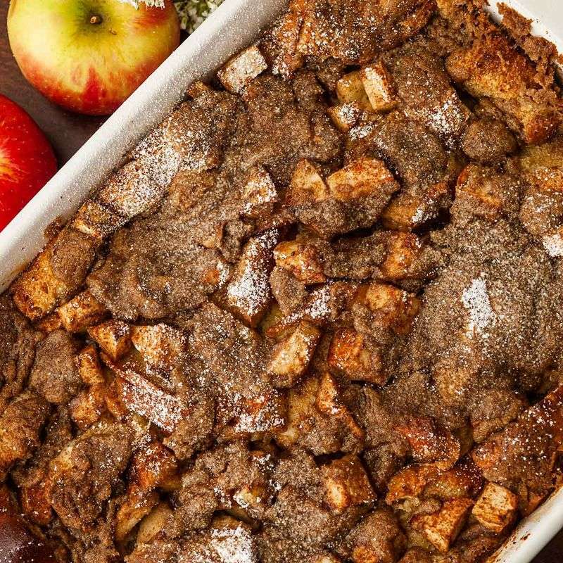 Chai-Spiced Apple Bread Pudding