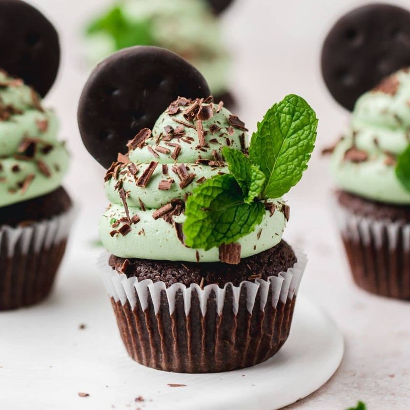 Mint Chocolate Chip Cookie Cakes