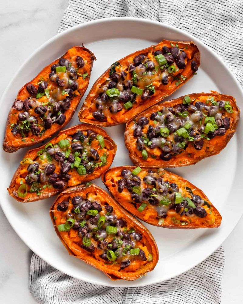 Loaded Sweet Potato Skins
