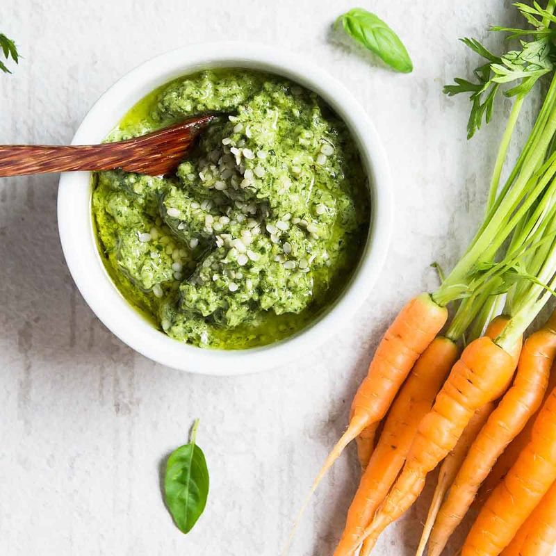 Carrot Top Pesto