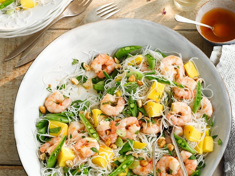 Mango, Mint, And Rice Noodle Salad