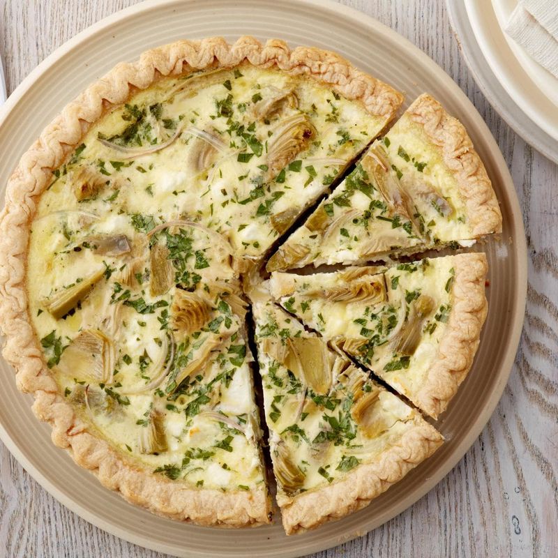 Artichoke Heart & Feta Quiche