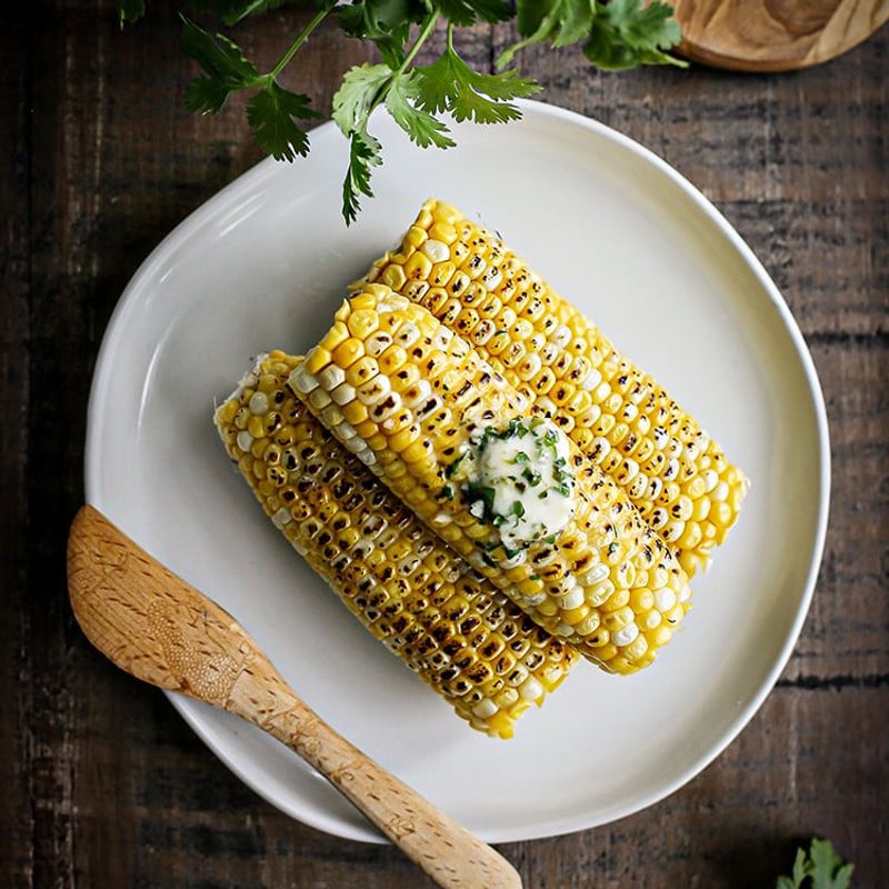 Grilled Corn With Smoky Blue Cheese Butter