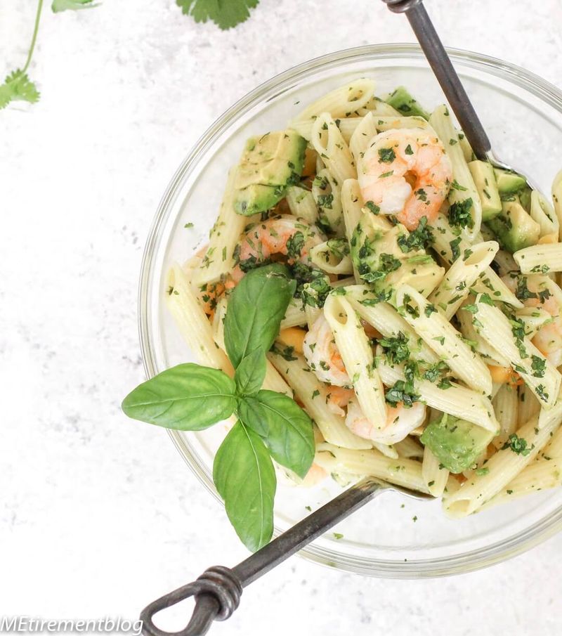 Lemon Herb Shrimp Pasta Salad