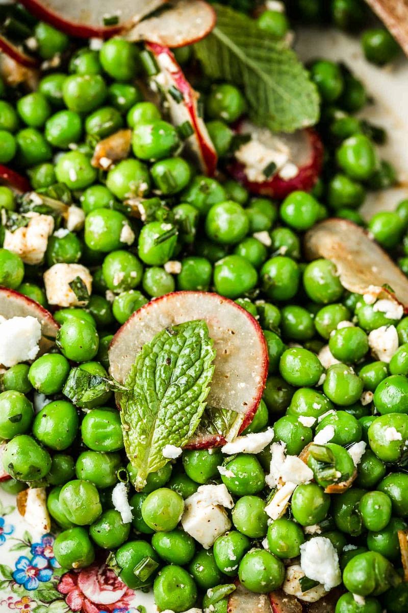 Spring Pea And Mint Salad With Feta