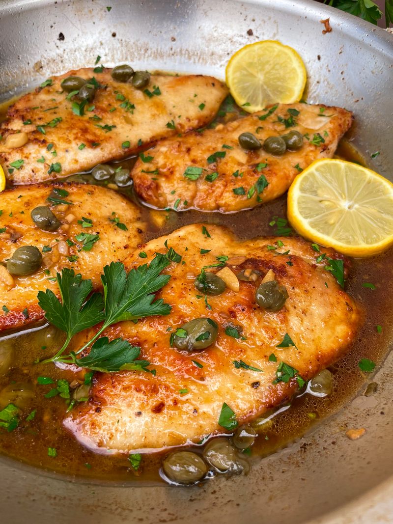 Chicken Piccata With Fresh Parsley