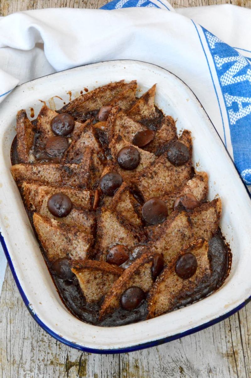 British Chocolate Bread And Butter Pudding