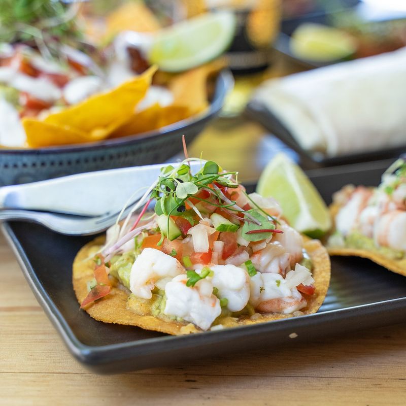 Zesty Shrimp Ceviche Tostadas