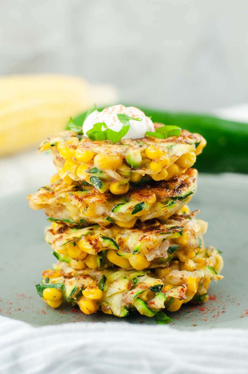 Fresh Corn And Zucchini Fritters