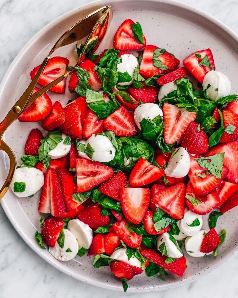 Strawberry Basil Caprese
