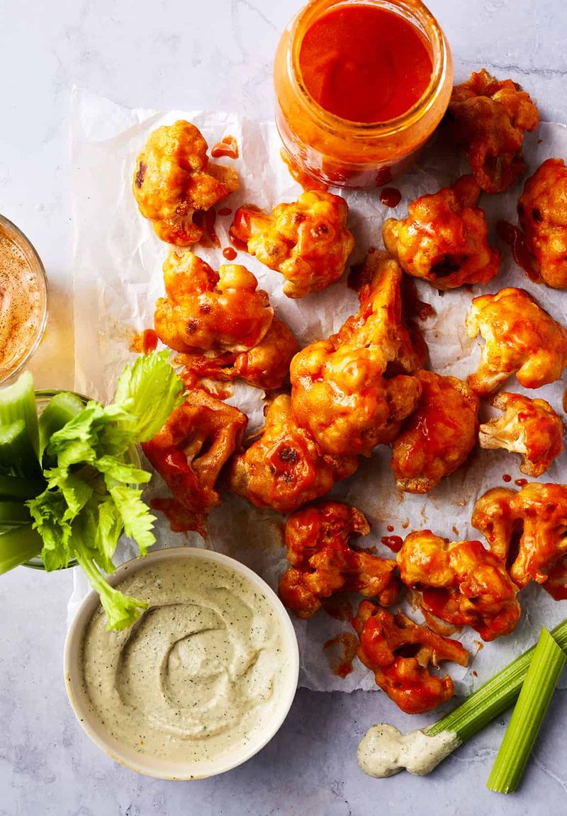 Crispy Buffalo Cauliflower Wings
