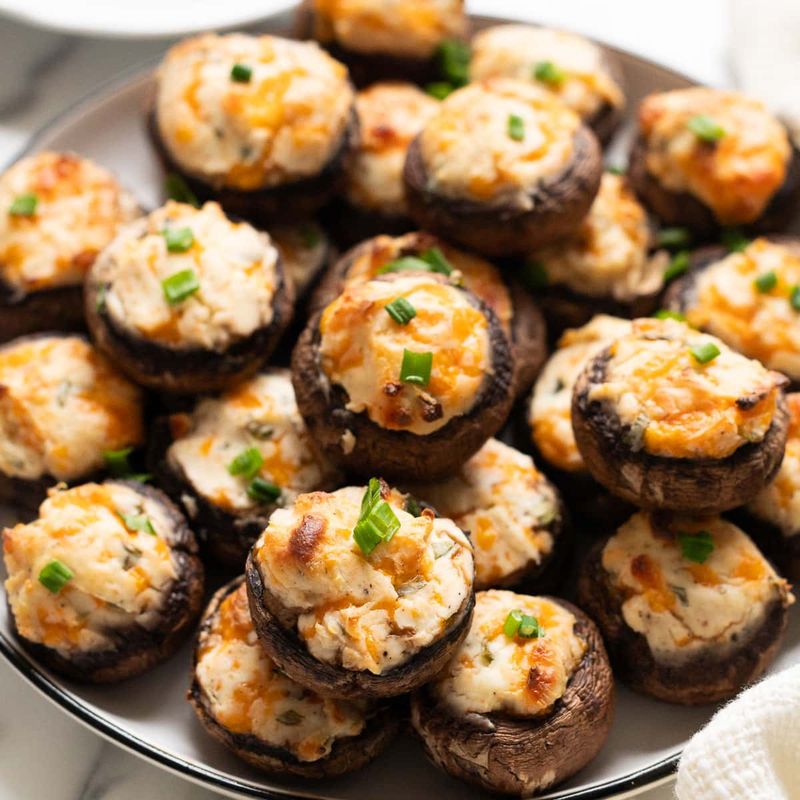 Stuffed Mushroom Caps