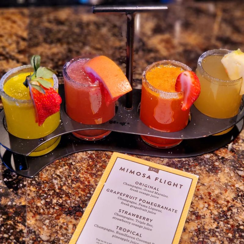 Mimosa Flight With Fresh-Squeezed Juices