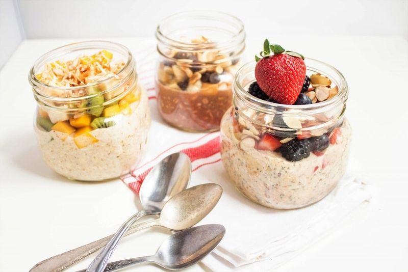 Overnight Oats In Mason Jars