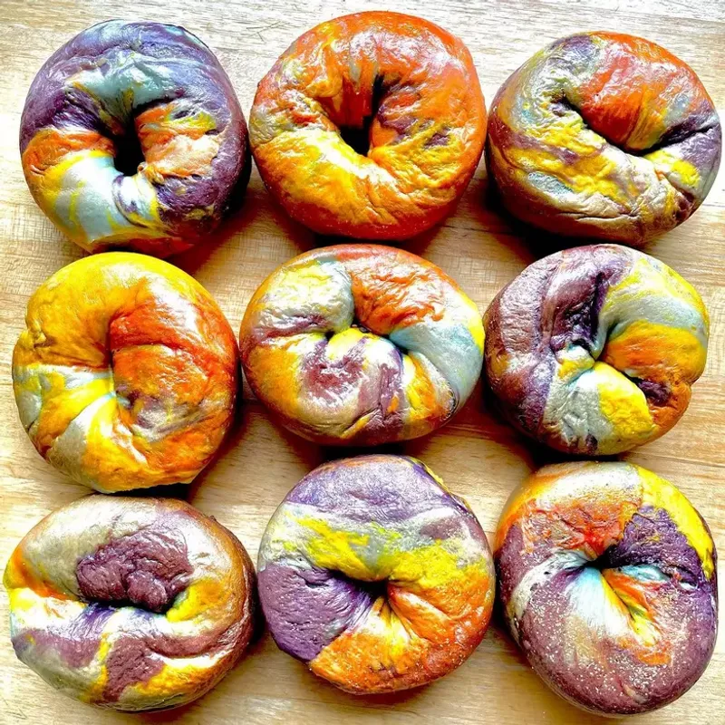 Rainbow Bagels: All Color, No Flavor