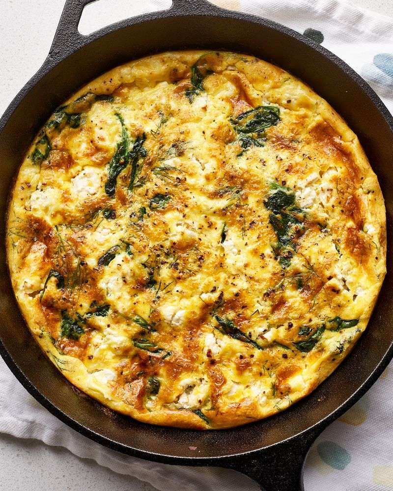 Savory Spinach And Feta Frittata
