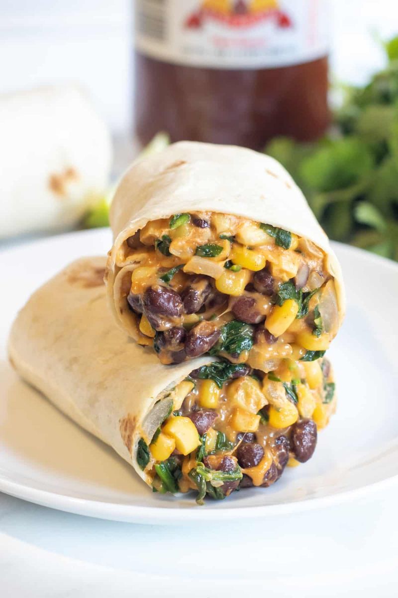 Black Bean And Corn Burritos
