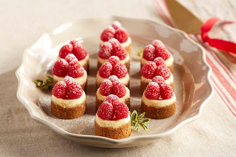 Mini Raspberry Cheesecakes
