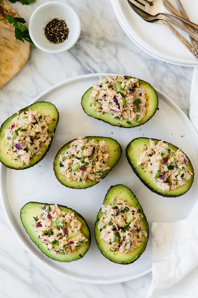 Stuffed Avocado Tuna Salad