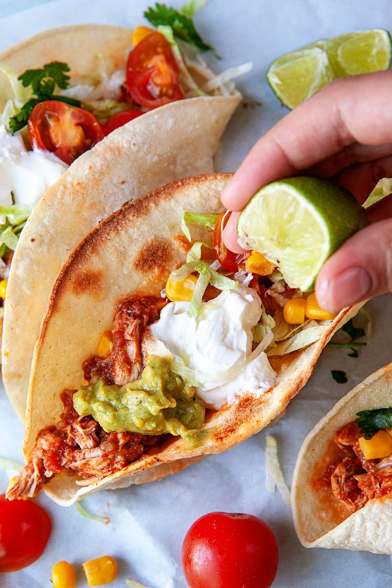Pre-Cooked Rotisserie Chicken Tacos