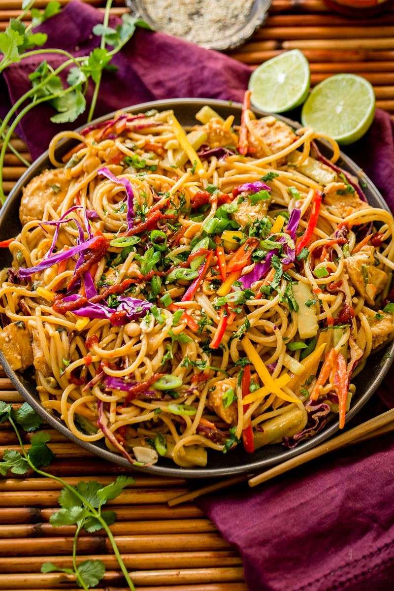 Thai Peanut Chicken Noodles