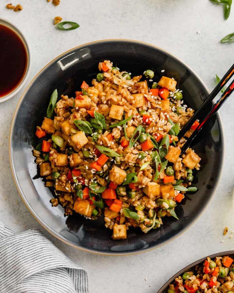 Vegan Fried Rice With Tofu