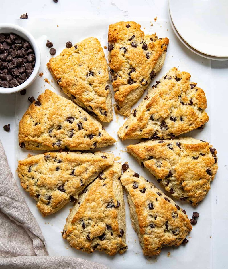 Chocolate Chip Cookie Scones