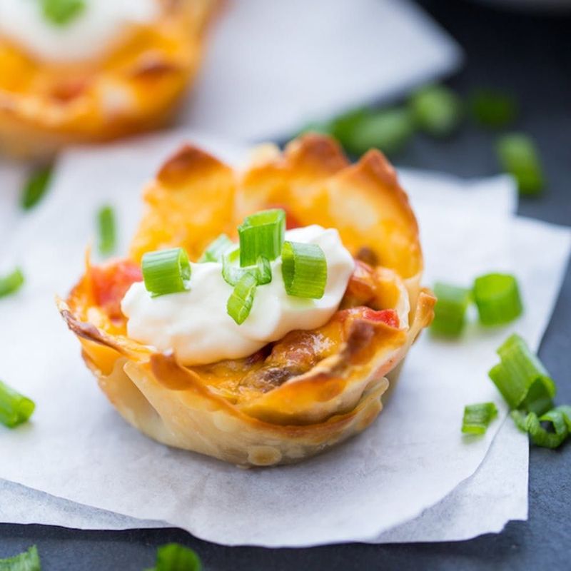 Buffalo Chicken Dip Cups