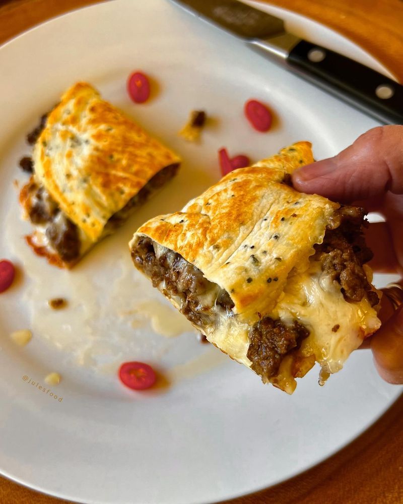Egg-Wrapped Breakfast Burger