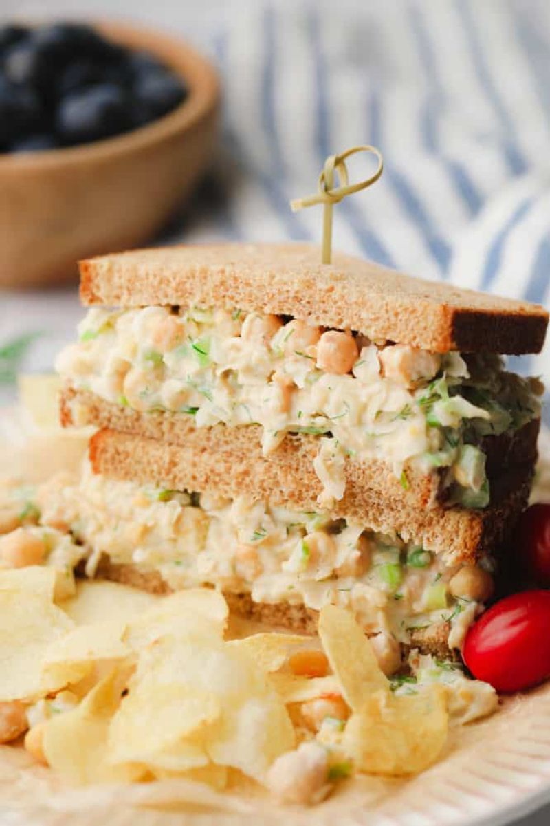 Creamy Chickpea Salad Sandwiches