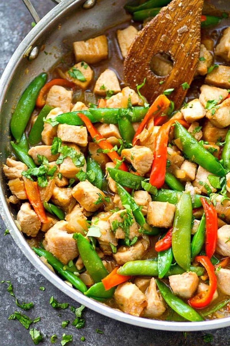 Spring Vegetable Chicken Stir-Fry