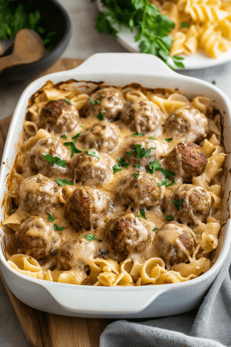 Swedish Meatball Pasta