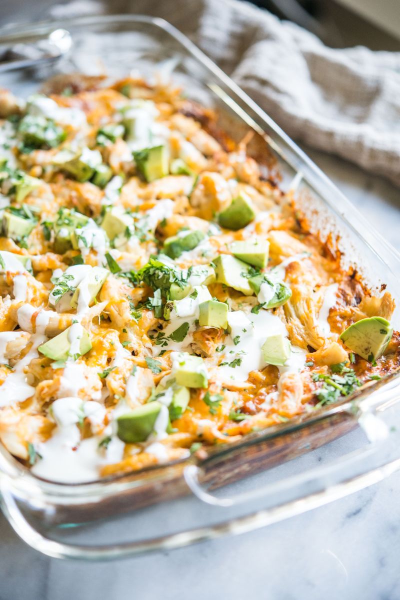 Dump-And-Bake Enchilada Casserole