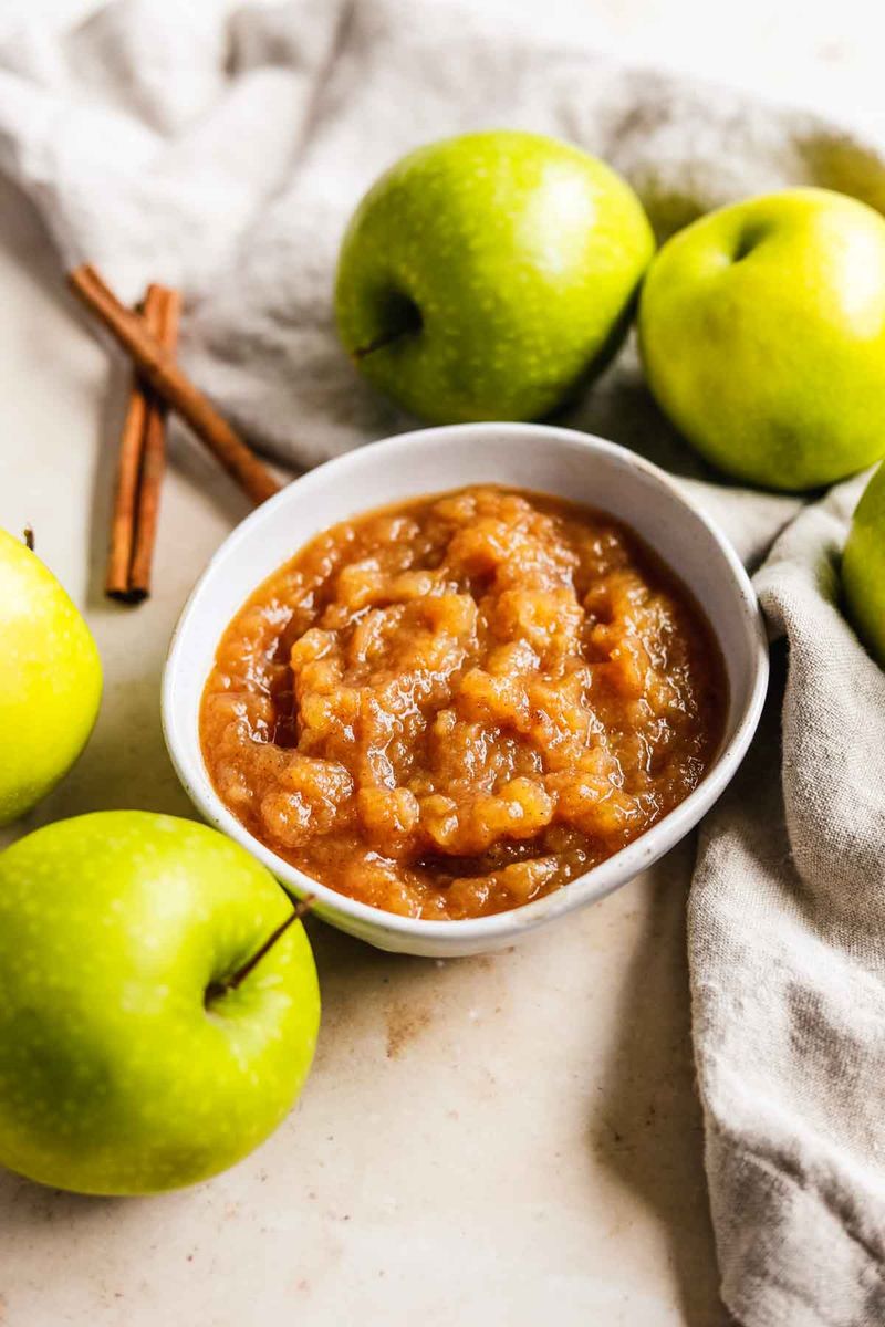Unsweetened Applesauce With A Dash Of Nutmeg