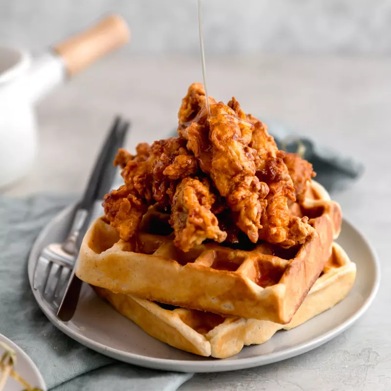 Air-Fried Chicken And Waffles