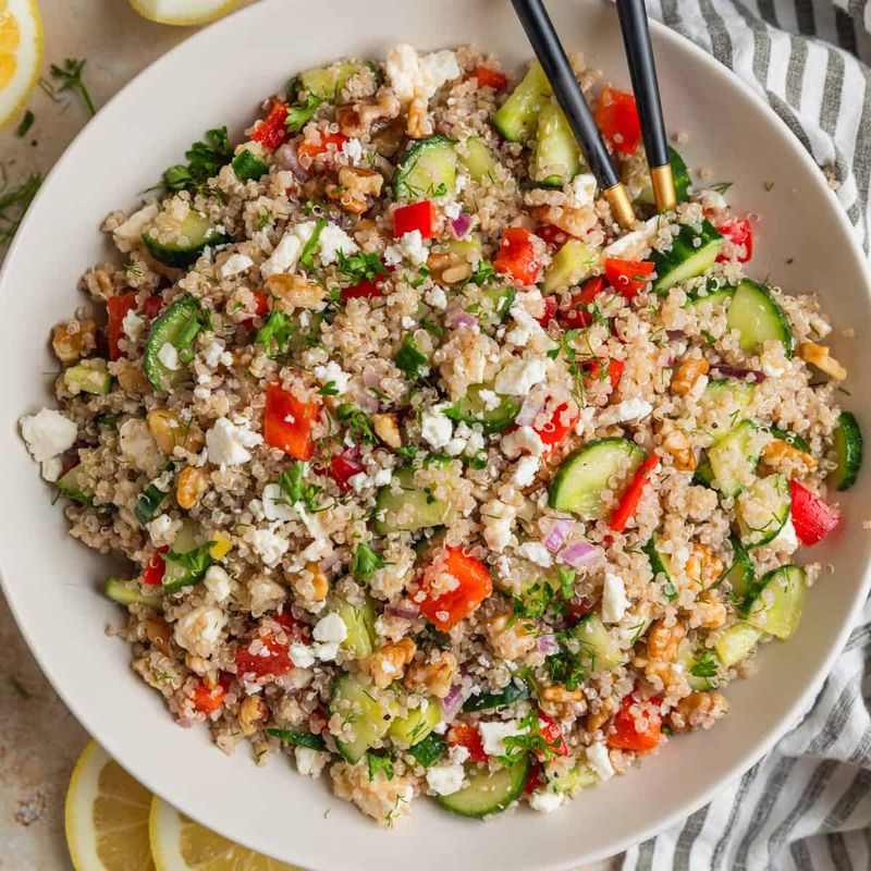 Quinoa Salad With Cucumber And Lemon