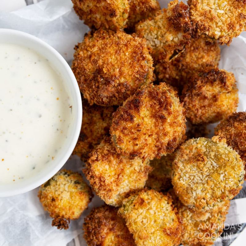 Fried Pickles With Ranch Dip