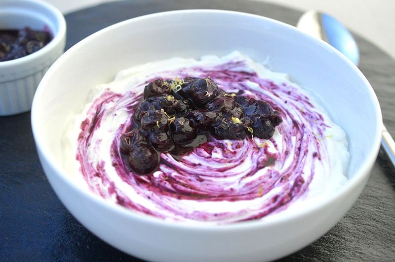 Greek Yogurt And Berry Swirl
