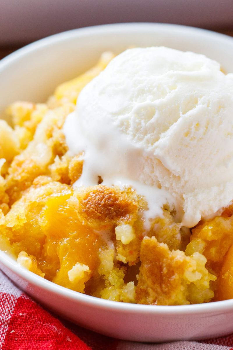 Peach Dump Cake