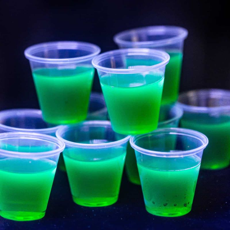 Glow-in-the-Dark Jello Cups