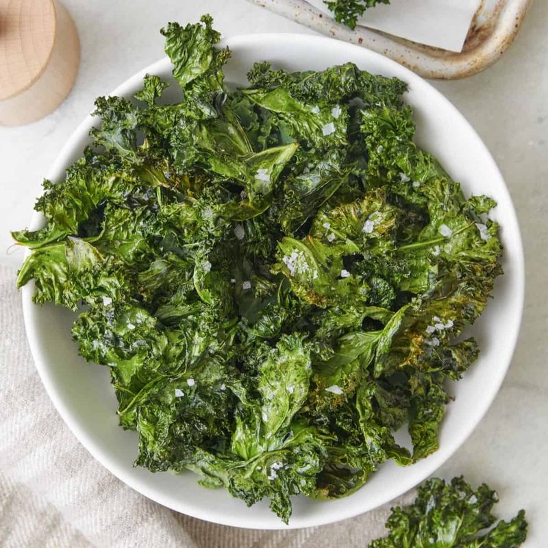 Homemade Kale Chips Instead Of Potato Chips