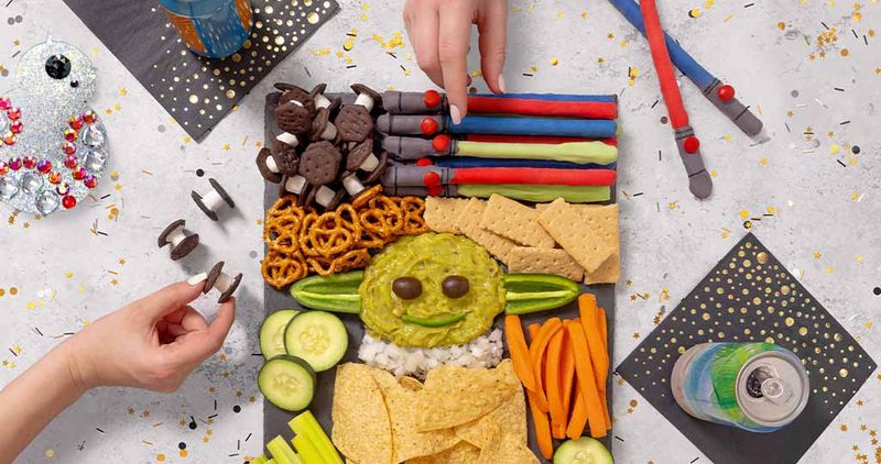 Tie Fighter Cucumber Sandwiches